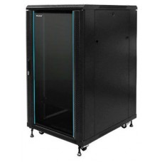 PHASAK Armario Rack 19" Phasak Pro 18U  600x600 Montado (Incluye: 2 bandejas de 19? + Regleta electrica 19? + Juego de ruedas +  Ventilacion)